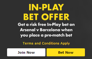 Bet365 In-Play Bet Offer