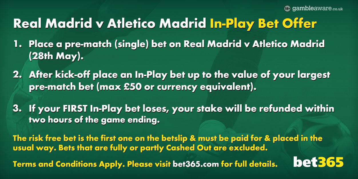Real vs Atletico Free Bet