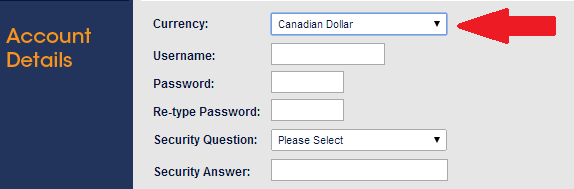 Sports Interaction Canadian Dollars