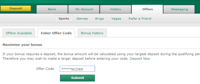 Bet365 Offer Code