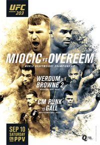 UFC 203 poster